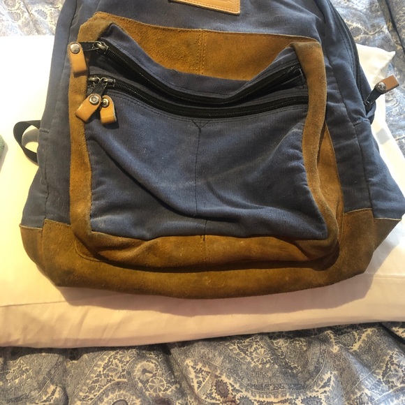 Levi's vintage denim and suede backpack - Picture 3 of 8